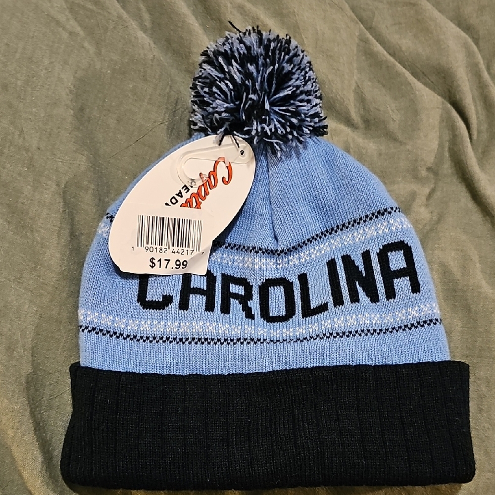 UNC Blue and Black Knit Beanie
